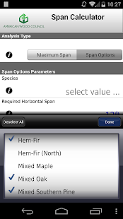 AWC Span Calc