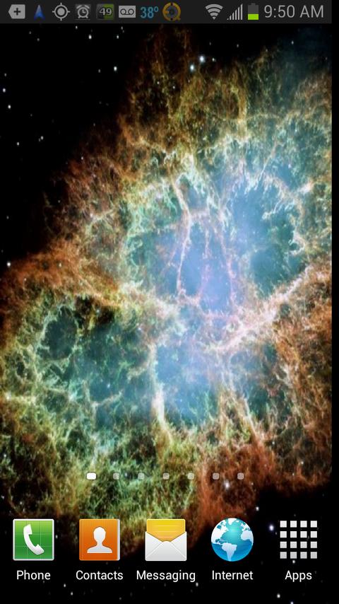 Android application HD Hubble NASA Scenes Live WP screenshort