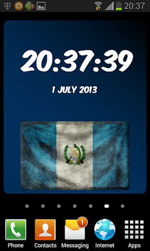 Guatemala Digital Clock