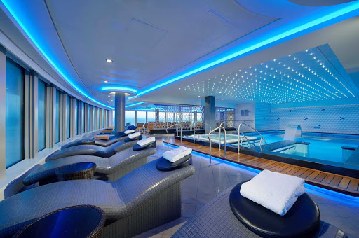 Savor rejuvenation and serenity in Norwegian Breakaway's Spa Thermal Suite, the name for its 23,000-square-foot spa and fitness area.