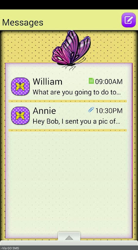 ButterflyPixie GO SMS THEME