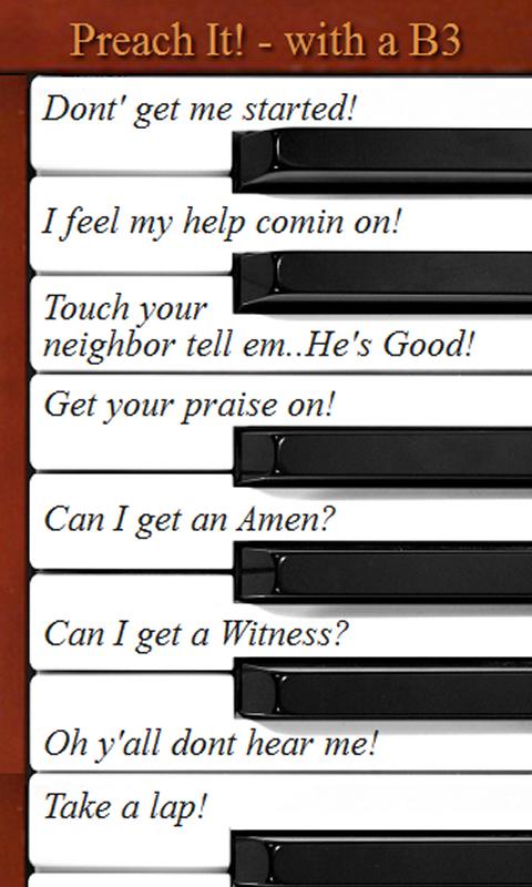 Android application Preach It! - with a B3 screenshort
