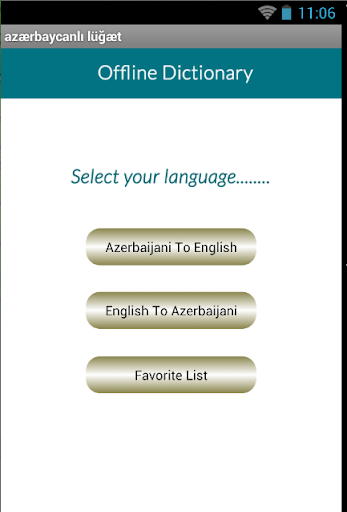 English Azerbaijani Dictionary