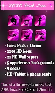 How to install Pink Lipstick Theme + IconPack lastet apk for bluestacks