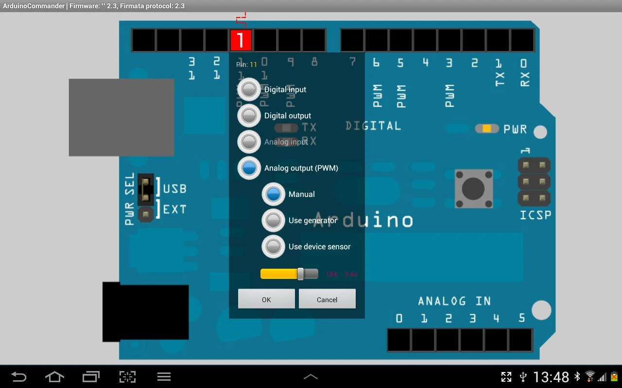   ArduinoCommander- tangkapan layar 