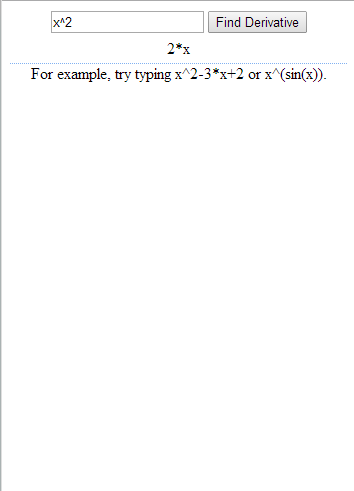 Derivative Calculator