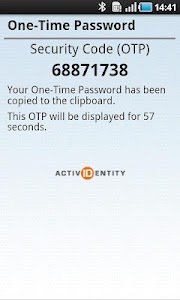 ActivIdentity 4TRESS Token screenshot 1