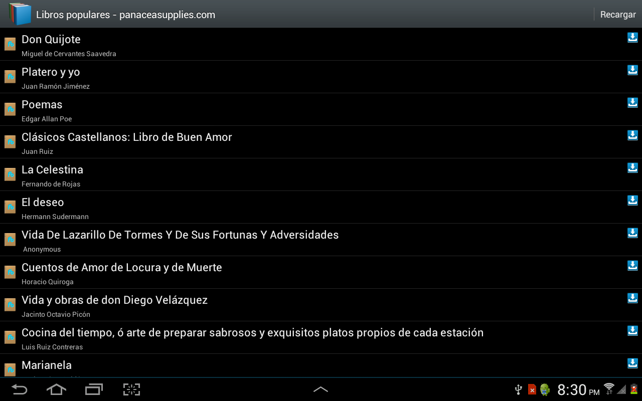   Libros gratis en español: captura de pantalla 