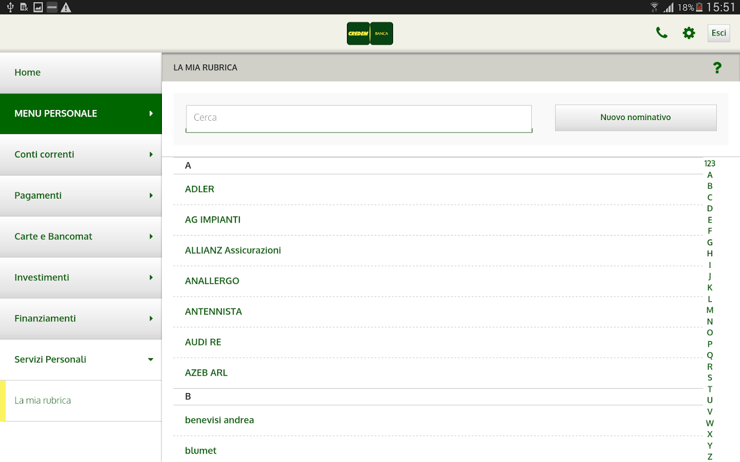 Credem App Android su Google Play