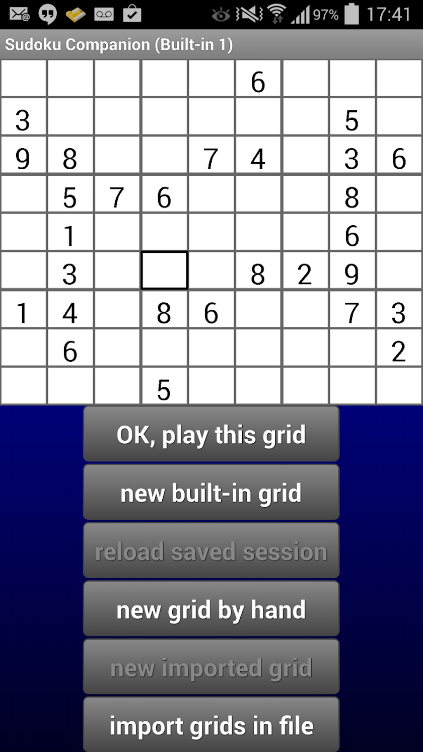 Sudoku Companion Screen 1