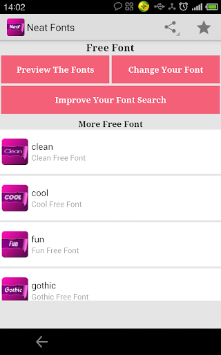 Free Neat fonts for FlipFont