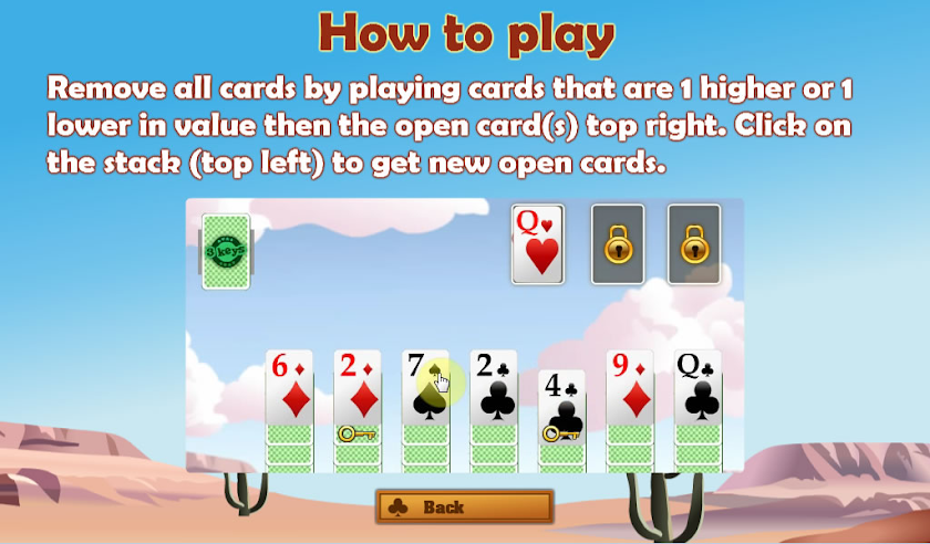 3 Keys Solitaire Screen 2