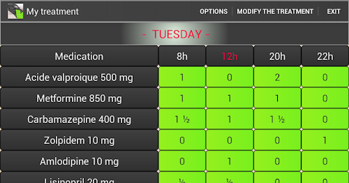 Android application My Medical Treatment screenshort