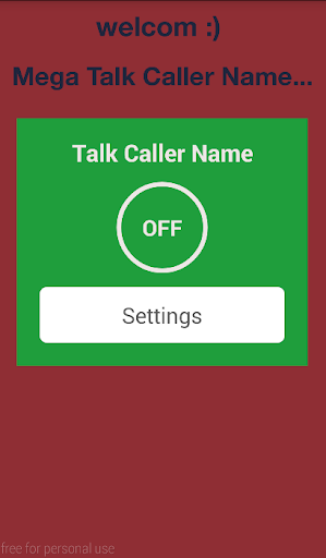 mega talker name - call
