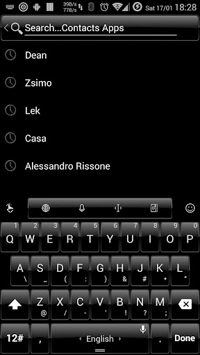 Theme TouchPal Dusk Pure Black