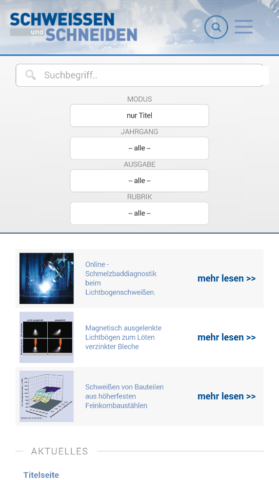 Schweissen und Schneiden Screen 3