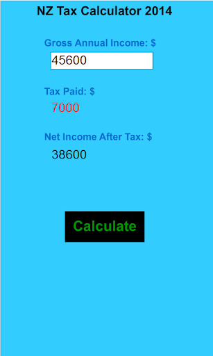 NZ income tax calculator