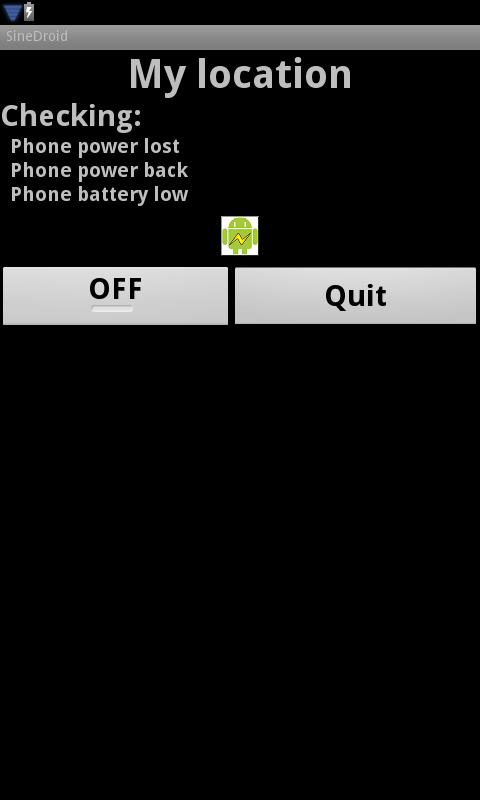 SineDroid - Power Supply Alert Screen 3