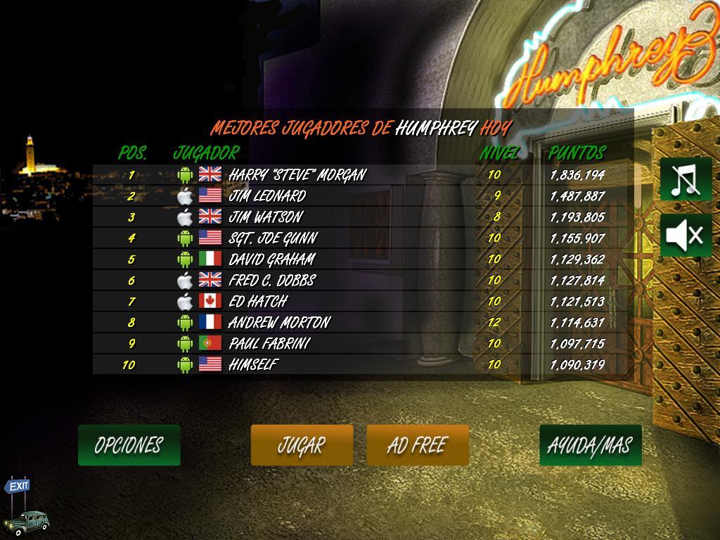 Android application Humphrey Solitaire screenshort