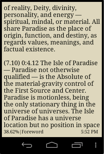 The Urantia Book Screen 3