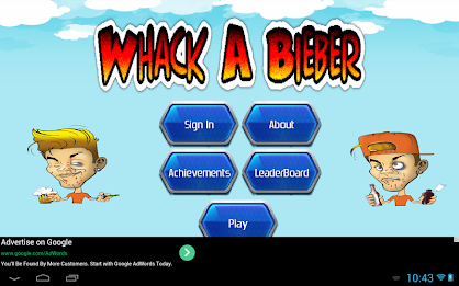 Whack A Beiber poster 5