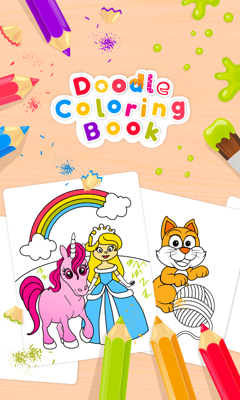 Doodle Coloring Book Screen 1