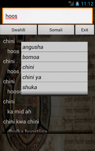 Swahili Somali Dictionary