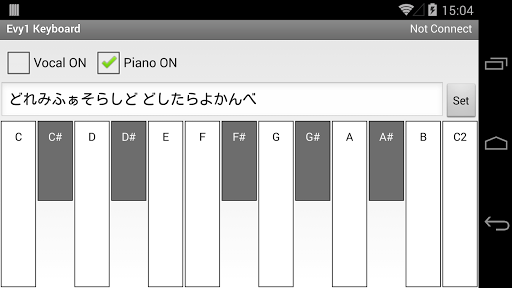 eVY1 キーボード