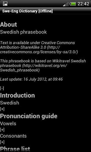 Swedish-English Dict. Donate