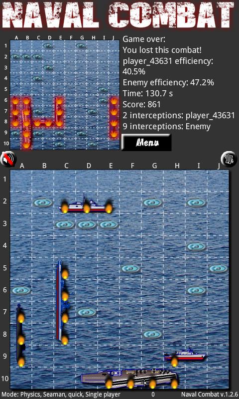 Naval Combat Pro (Donate) Screen 2