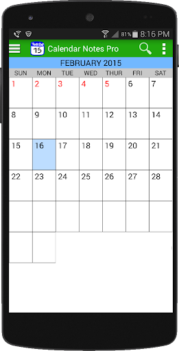 Calendar Notes Free