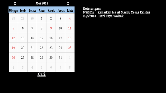 Kalender Nasional Liburan