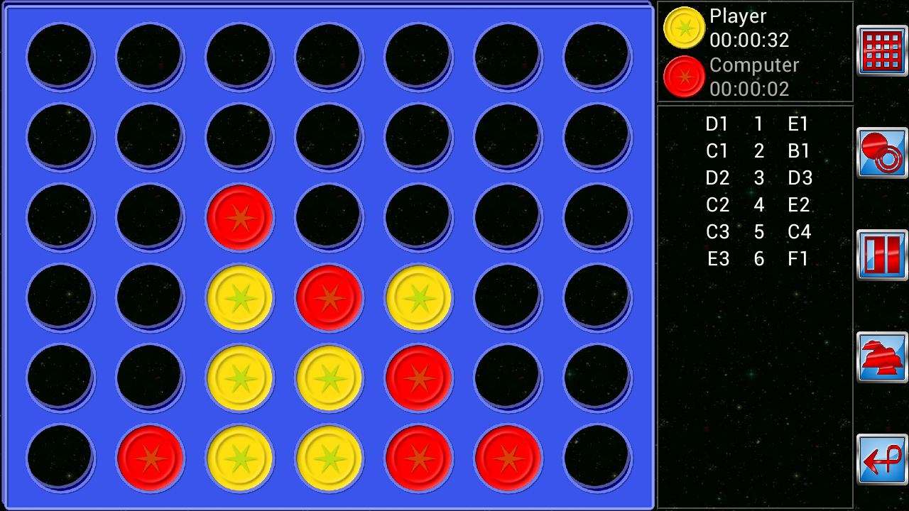 Android application Four In A Line V+ screenshort