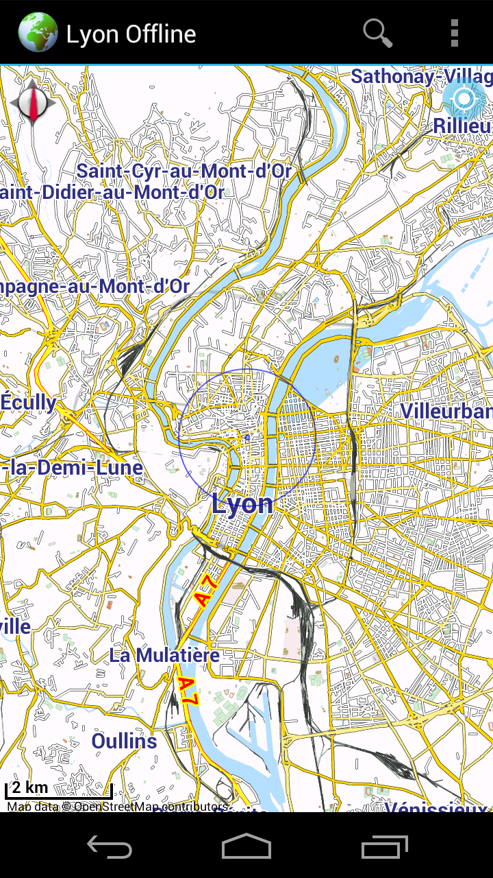 Offline Map Lyon, France Screen 1
