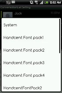 Handcent Font Pack5 - screenshot thumbnail