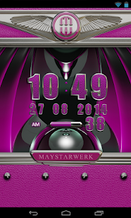 Clock Widget Pink Elephant - náhled
