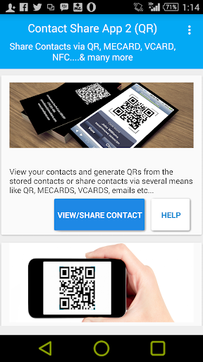 Contact Share QR VCARD