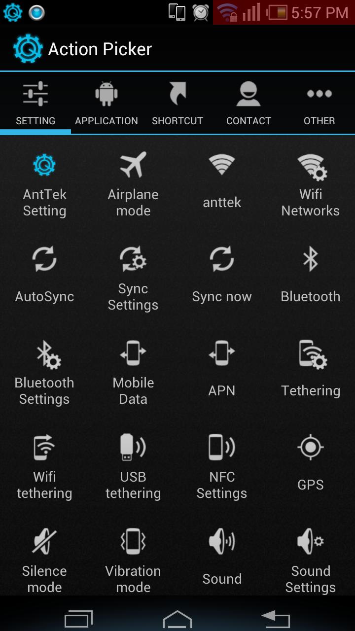 AntTek Quick Settings Pro Screen 3