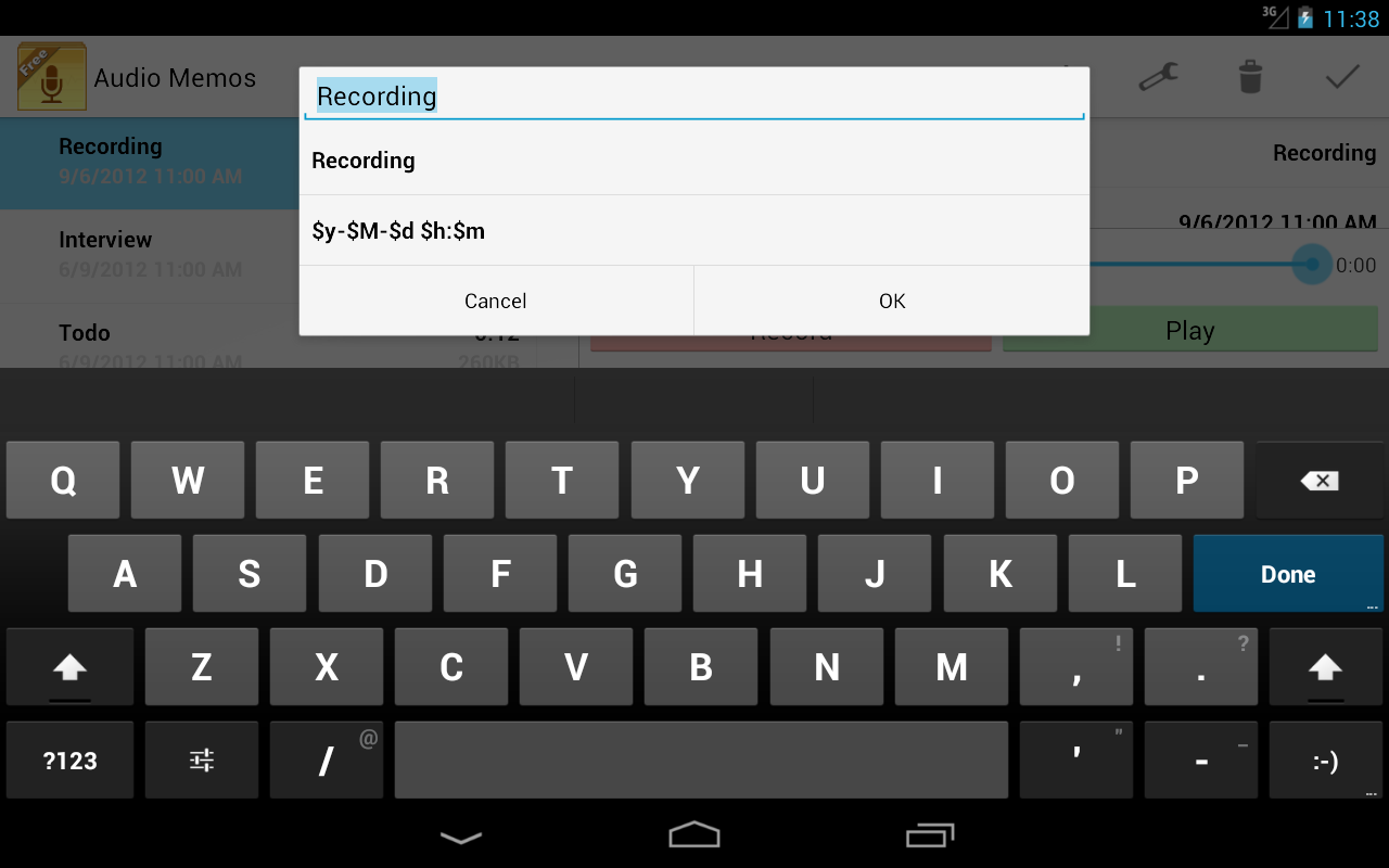 Audio Memos Free Android Apps on Google Play