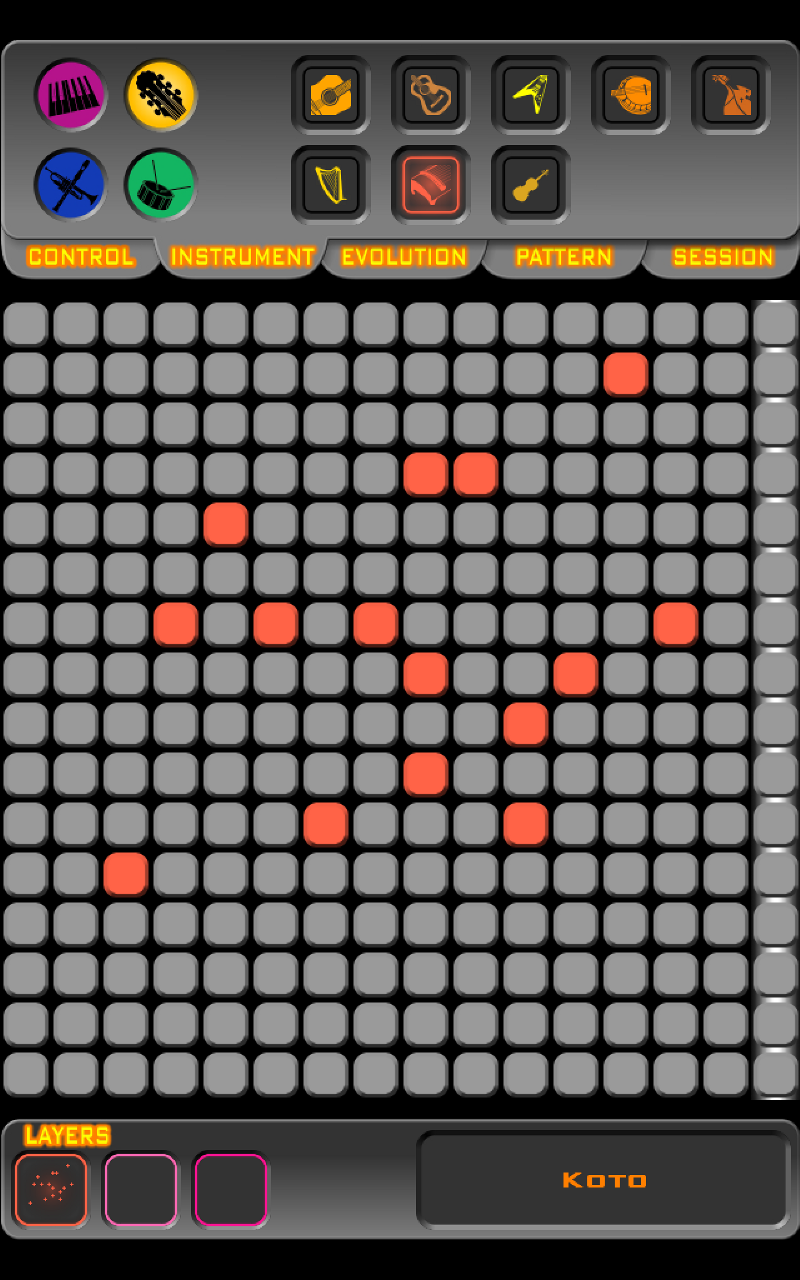 BeatEvolve Screen 1