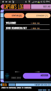 Android application Captains Log / Trek Reminders screenshot