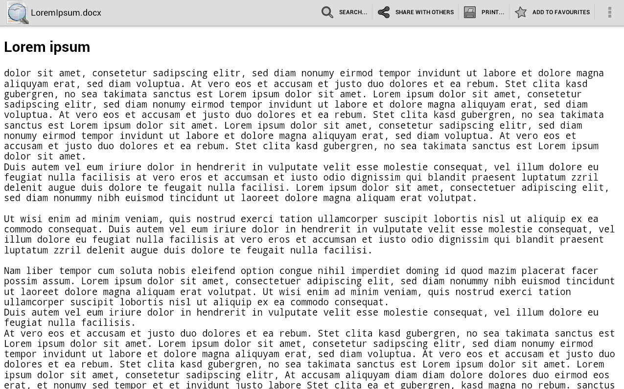 Office Documents Viewer (Full) - screenshot