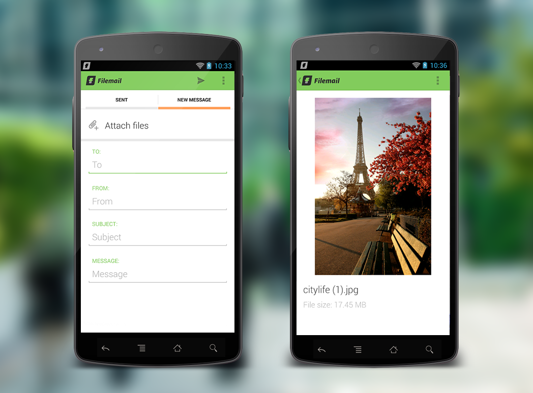 Send files android