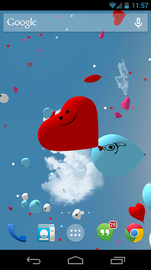 Balloons 3D live wallpaper - screenshot