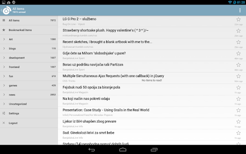 SilverReader RSS reader