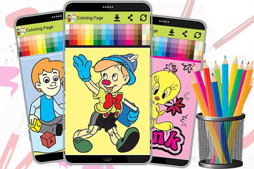 Coloring Page - Kids Paint