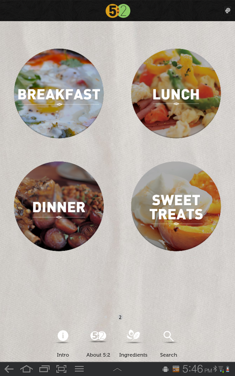 5:2 Fasting Diet Recipes Screen 3