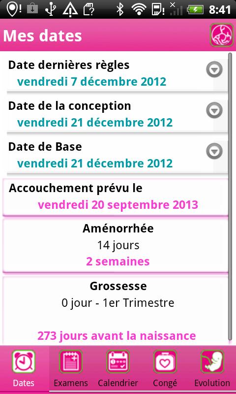 iGrossesse Autour de bébé Screen 2