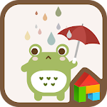 Frog in the rain dodol theme Apk
