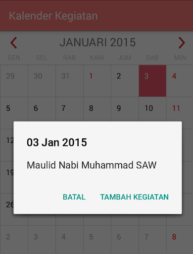 【免費商業App】Kalender Indonesia Kegiatan-APP點子